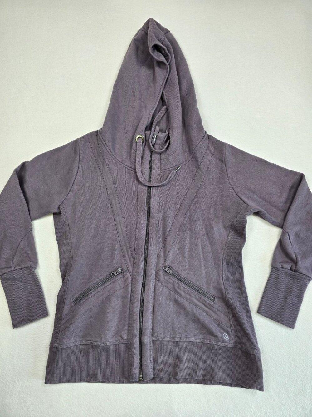Mondetta Performance Gear MPG XL Purple Hooded Zip-Up Jacket Hoodie